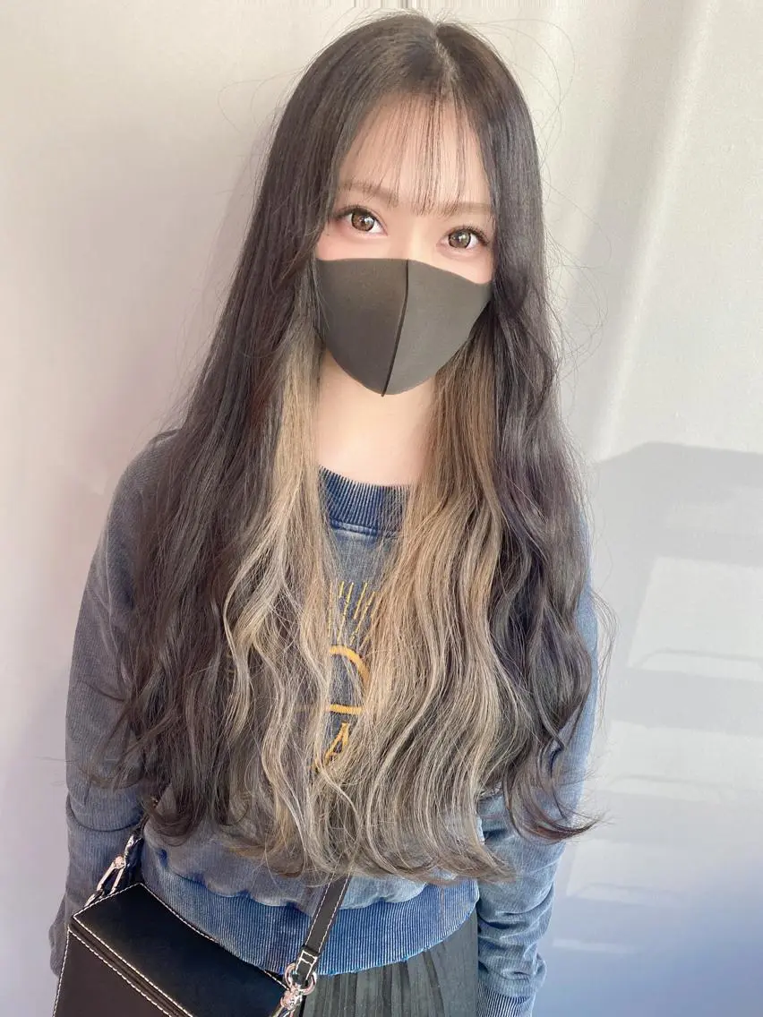ロング ヘアカラー MIRIM栄 野田航生のヘアスタイル