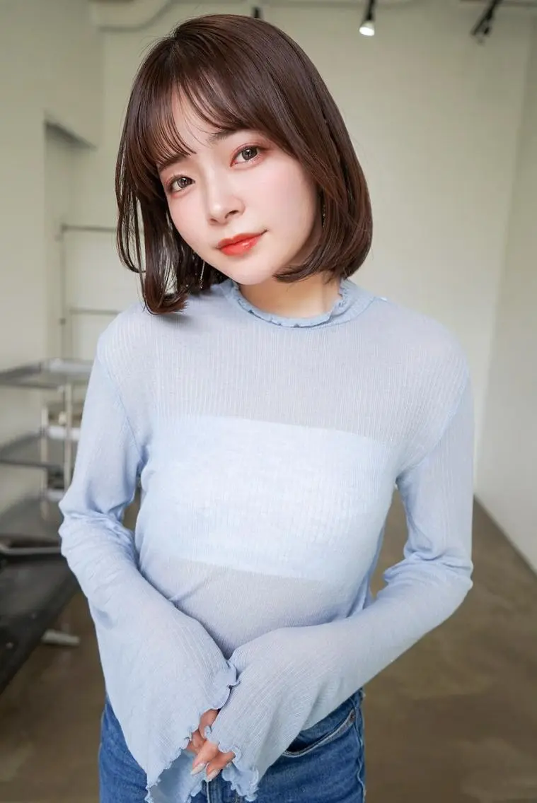 カラー ショート カット ヘアカラー トリートメント ANGELICA 難波店のヘアスタイル