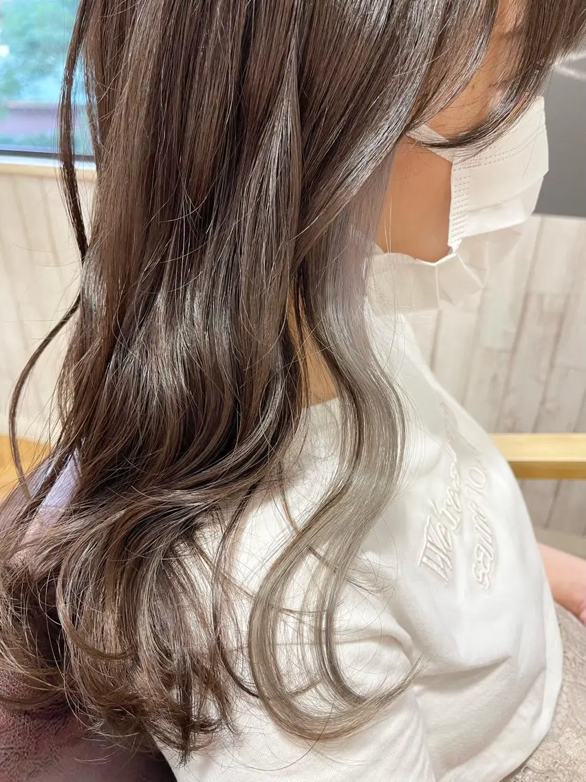 セミロング 髪質改善＆艶カラー Zina💋池袋のヘアスタイル