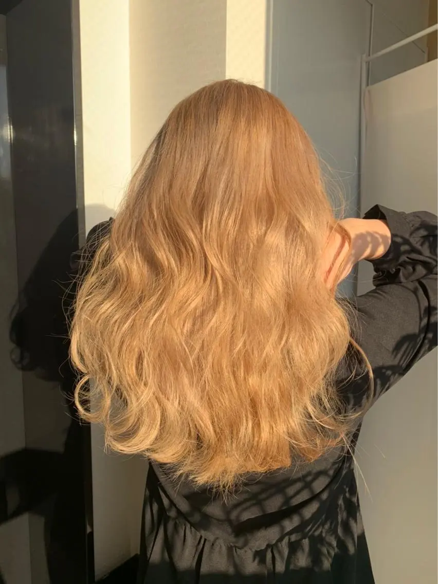 ロング カラー ヘアカラー&縮毛矯正 STAR☆RIVERのヘアスタイル