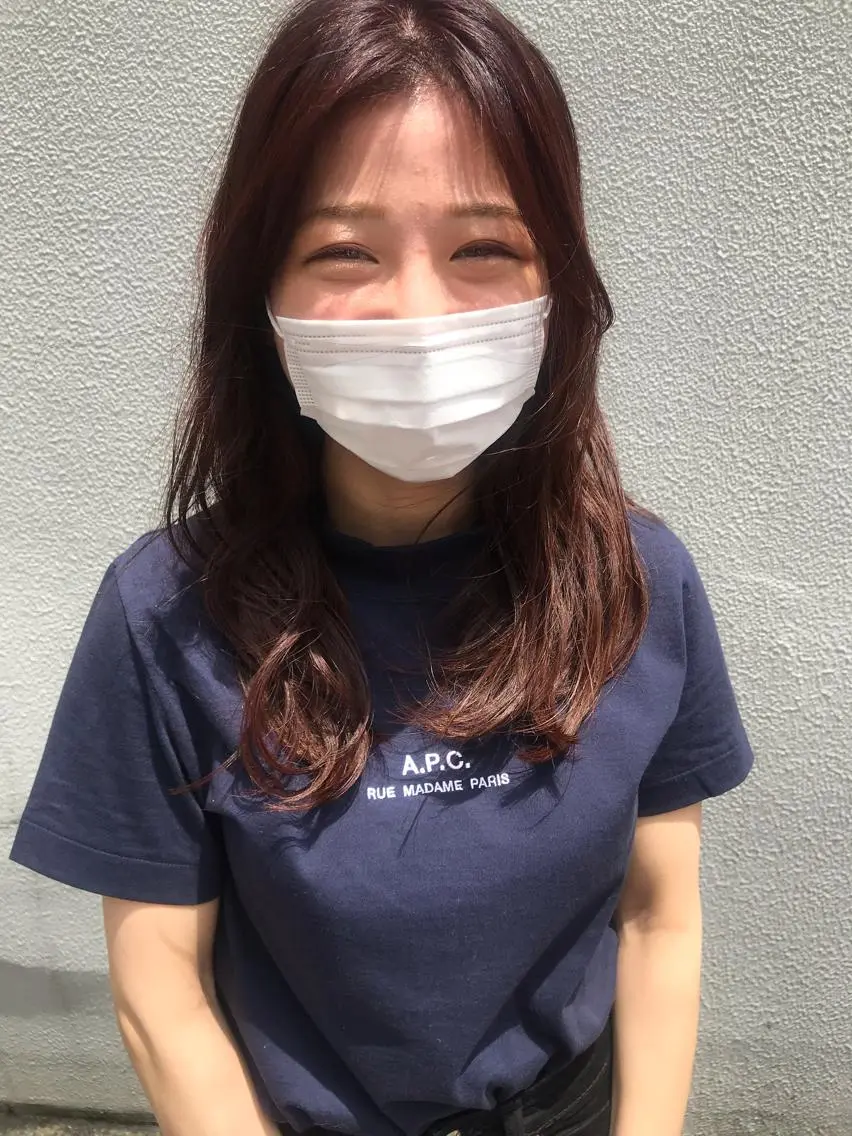 ロング ヘアカラー トリートメント ayane⭐️ボブ・ ショート・パーマのヘアスタイル