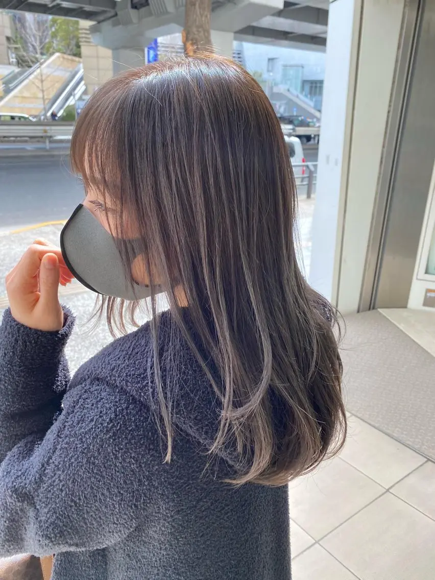 セミロング カラー 髪質改善/レイヤー カット手塚奨のヘアスタイル