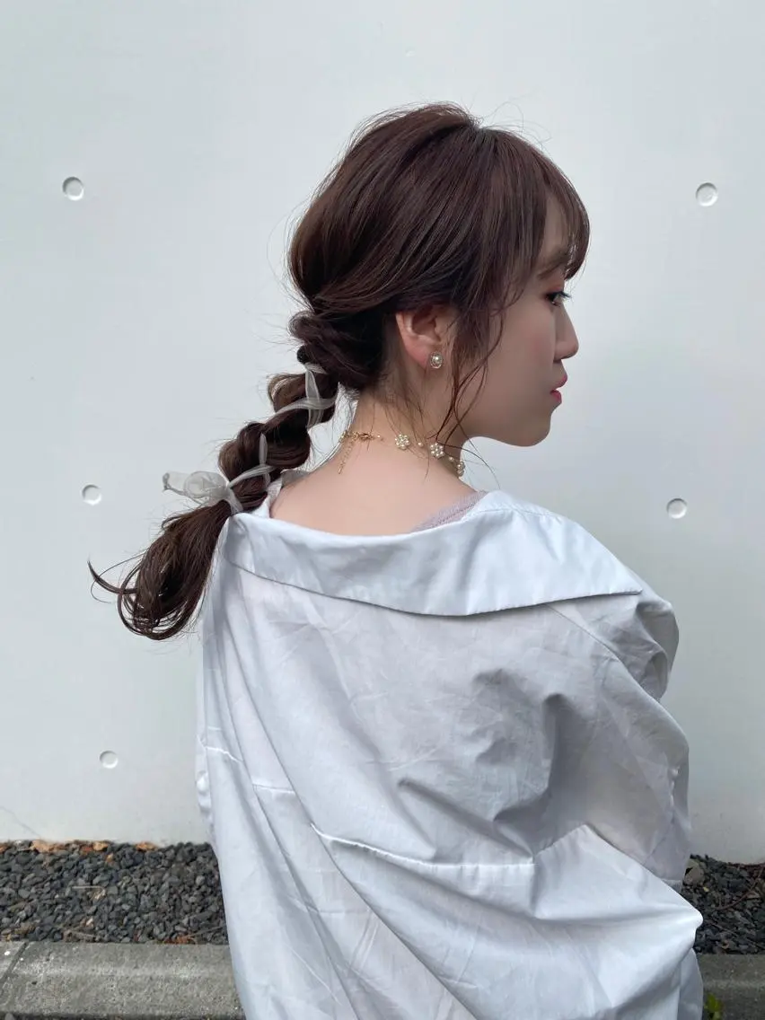 ロング カラー ヘアアレンジ 🌼 アユカのヘアスタイル