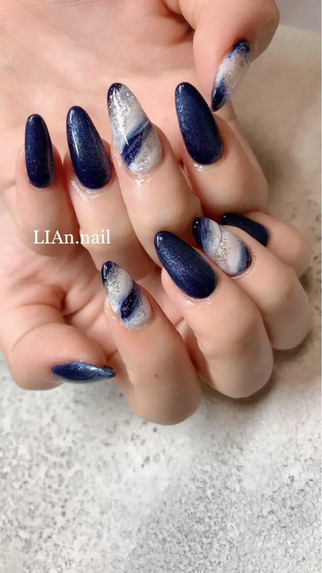 ネイル マグネットネイル Lian nailのネイルデザイン
