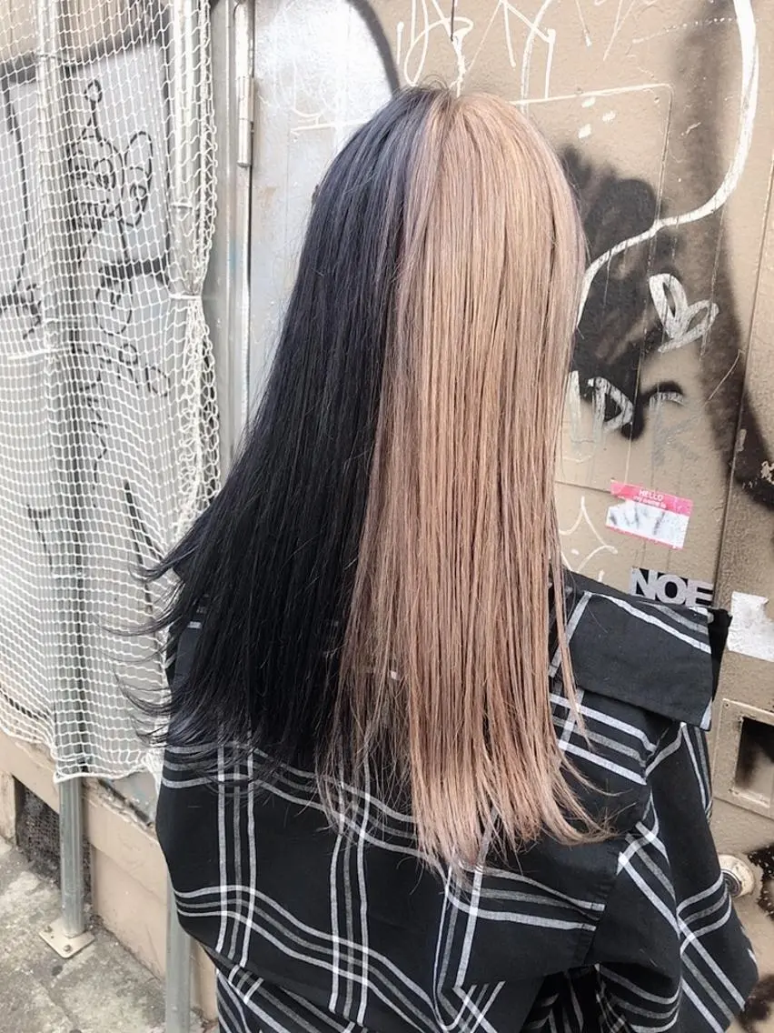 カラー ブリーチ/ウルフ特化 渋谷カルチャー交差点のヘアスタイル