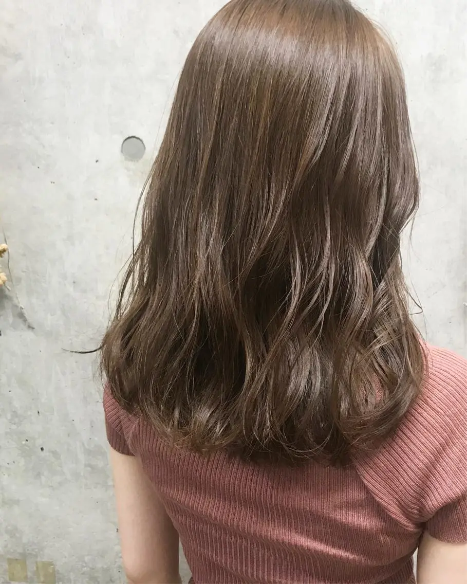 セミロング カラー ヘアアレンジ ベージュカラー Satsuki ✂︎♡のヘアスタイル