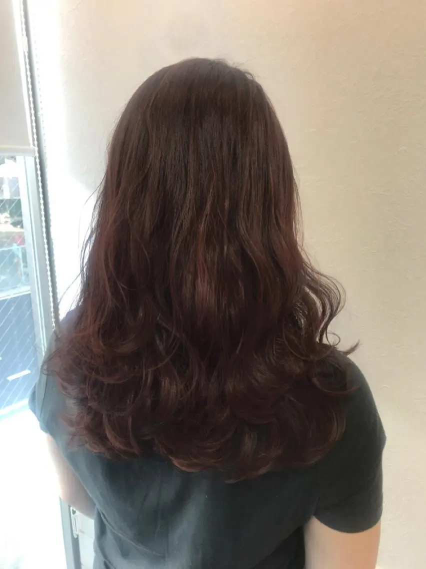 セミロング カラー ヘアカラー 柴田 祐輔のヘアスタイル