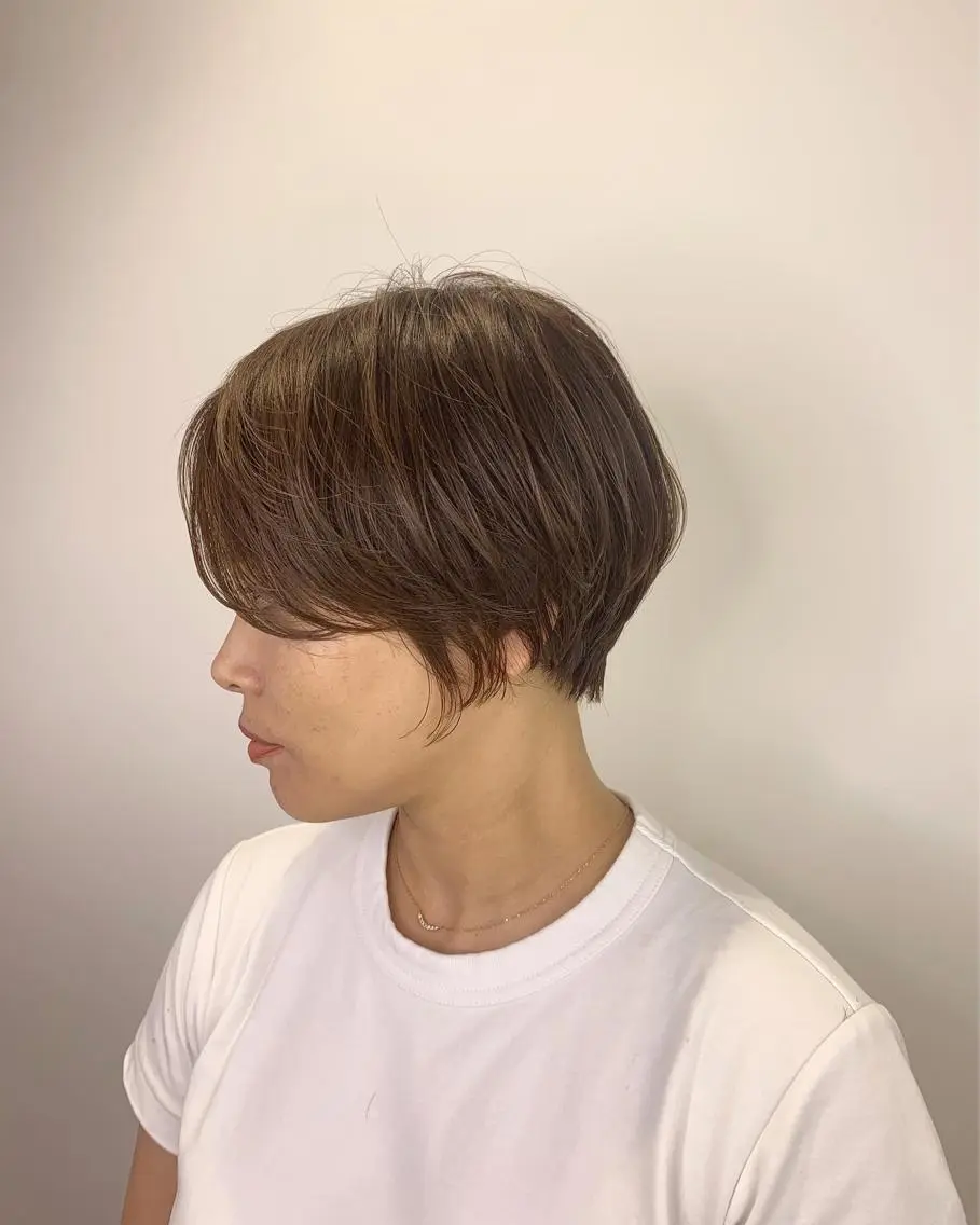 ショート カラー ショートボブ グレージュ ミルクティーグレージュ ボブ ショートヘア 【美髪を叶える】中谷 彰宏(アキ)のヘアスタイル