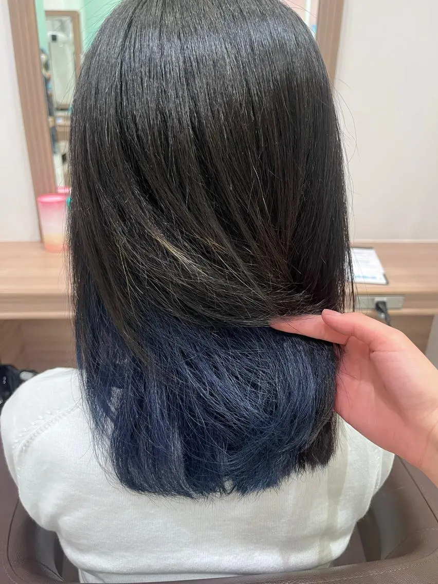 ミディアム カラー 🐈‍⬛SARA🎀 縮毛矯正のヘアスタイル