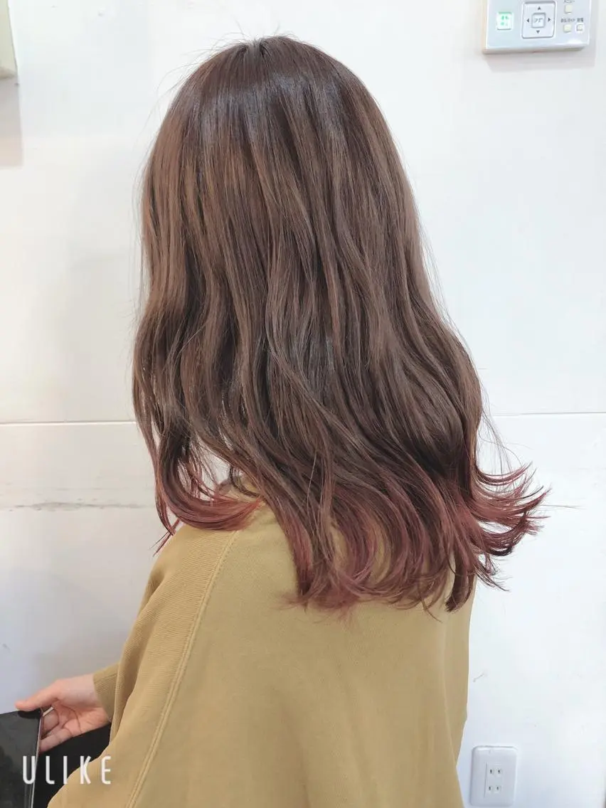 ロング ヘアカラー トリートメント 吉田 典弘のヘアスタイル