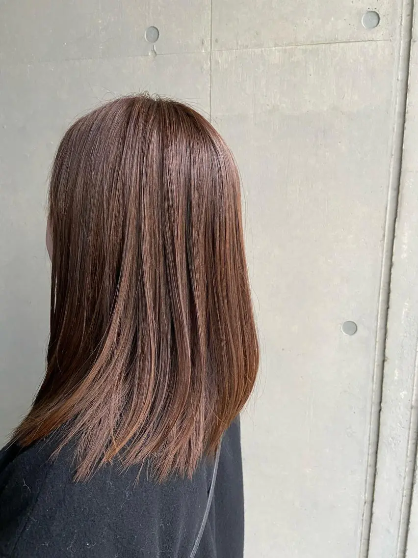 ミディアム カラー 透明感カラー バイオレットカラー 💜推しインナー カラー/菊池柊真💜のヘアスタイル