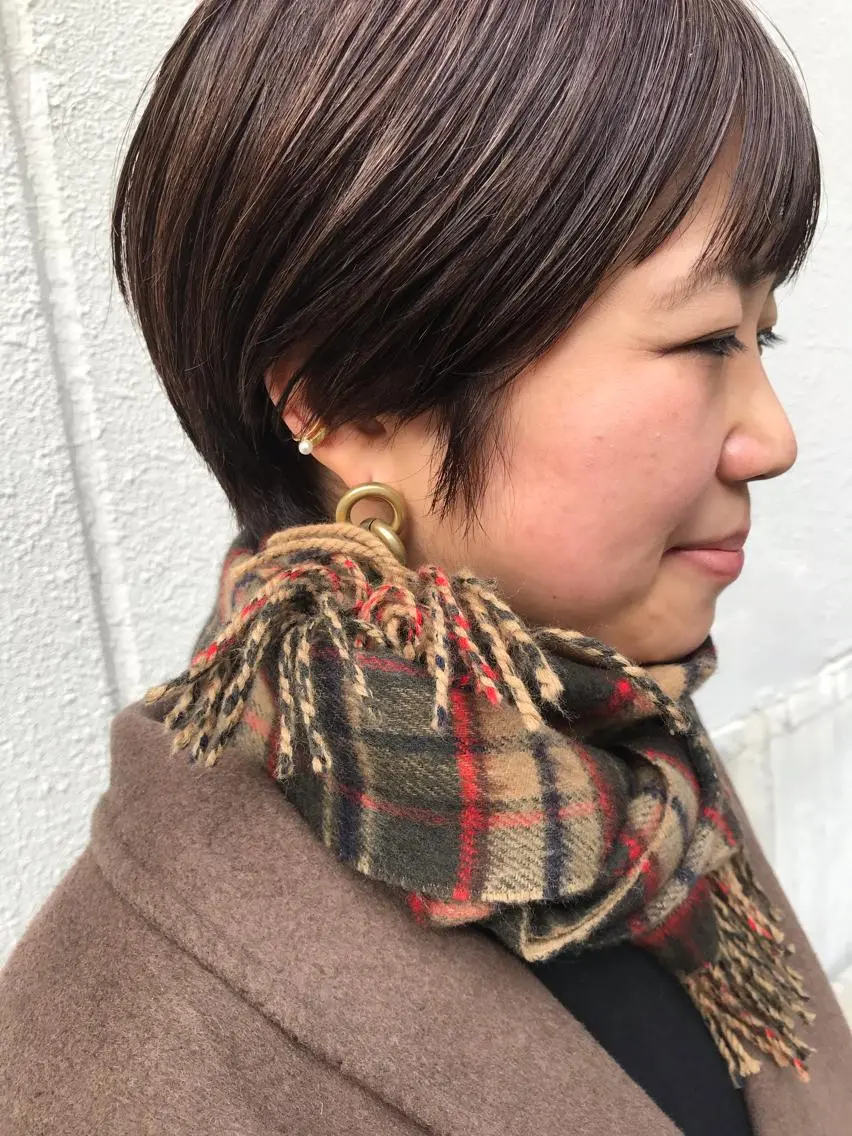 ショート ショートヘア カット ヘアカラー ヘッドスパ ayane⭐️ボブ・ ショート・パーマのヘアスタイル