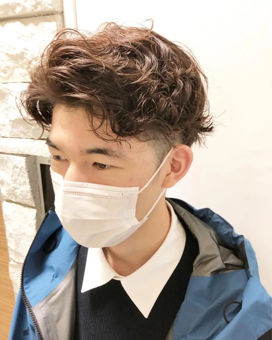 パーマ ヘアアレンジ メンズ カット パーマ トリートメント ヘアセット メンズ特化✂️栗原 侑也のヘアスタイル