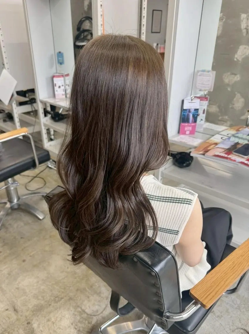 ロング カラー レイヤーカット カット ヘアカラー トリートメント 韓国/ボブ/まつパ 🩰aikaのヘアスタイル