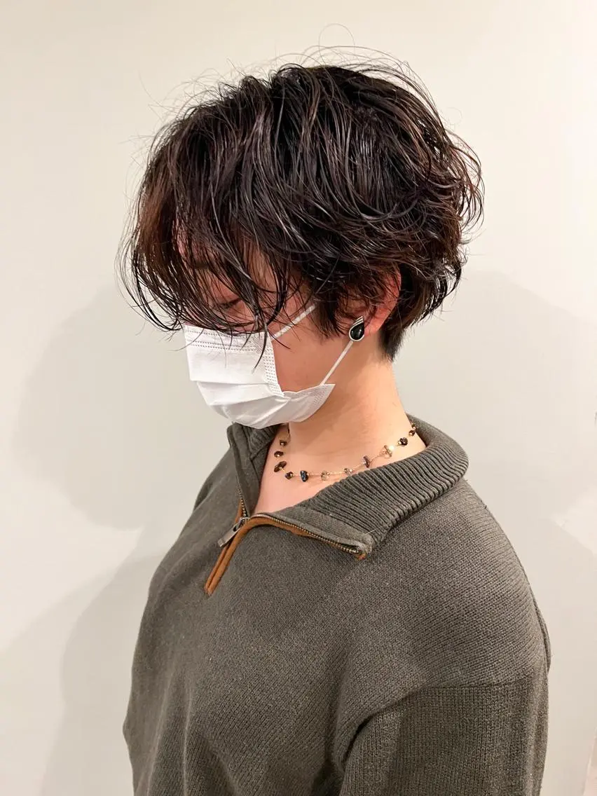 ショート パーマ ミディアムパーマ /癖毛パーマのヘアスタイル