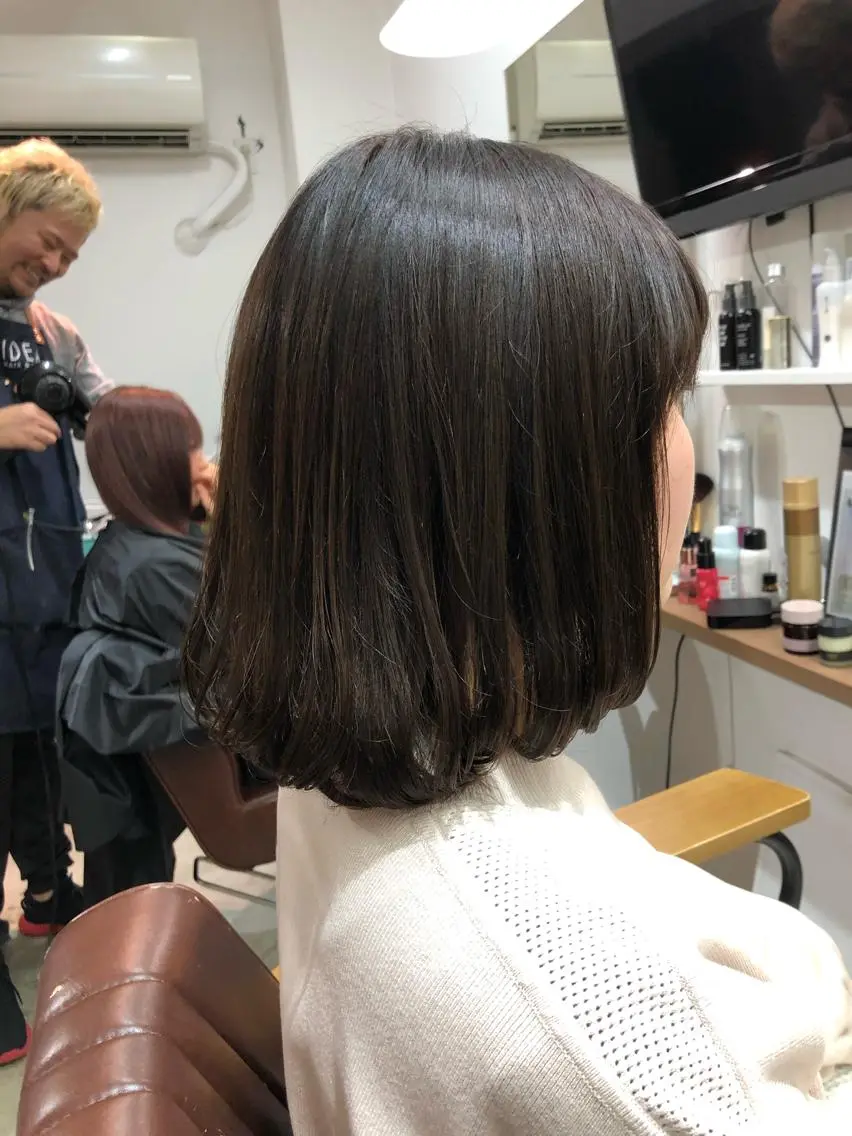 ミディアム カラー アッシュ バイオレットカラー バイオレットアッシュ 村田 幸穂のヘアスタイル