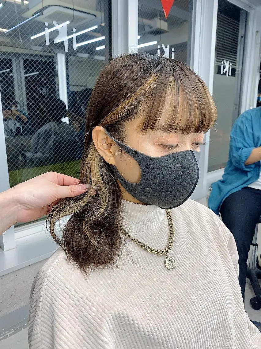 セミロング カラー TELA HAIR 石岡♡aikaのヘアスタイル