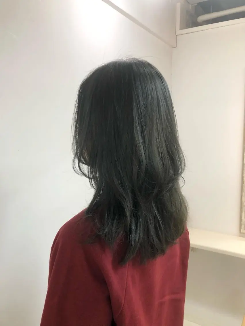 ミディアム カラー オリーブカラー 【髪質改善】Cyan 中村ちゅんみのヘアスタイル