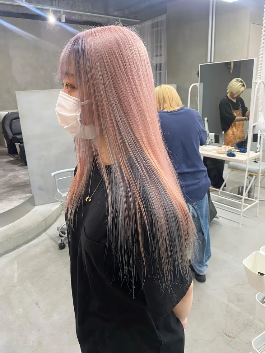 ロング カラー ヘアカラー 前橋 姫奈のヘアスタイル
