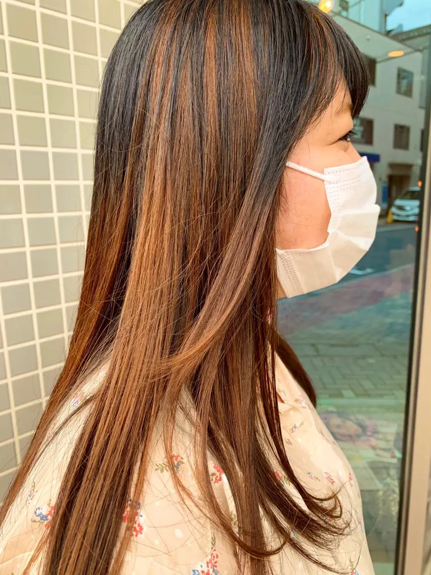 ロング カラー ヘアカラー トリートメント ヘアセット 🌸スタイリスト 山浦美恵のヘアスタイル