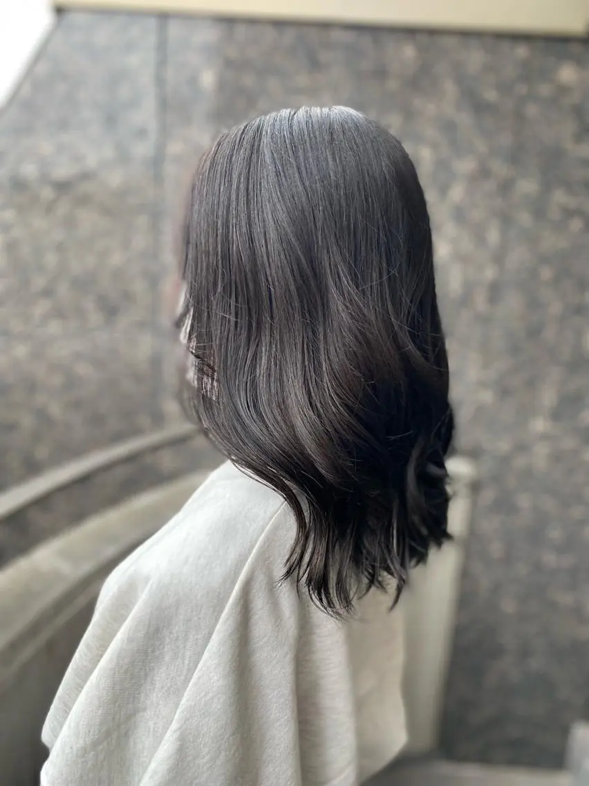 セミロング カラー ヘアカラー トリートメント ヨシダ フミノリのヘアスタイル