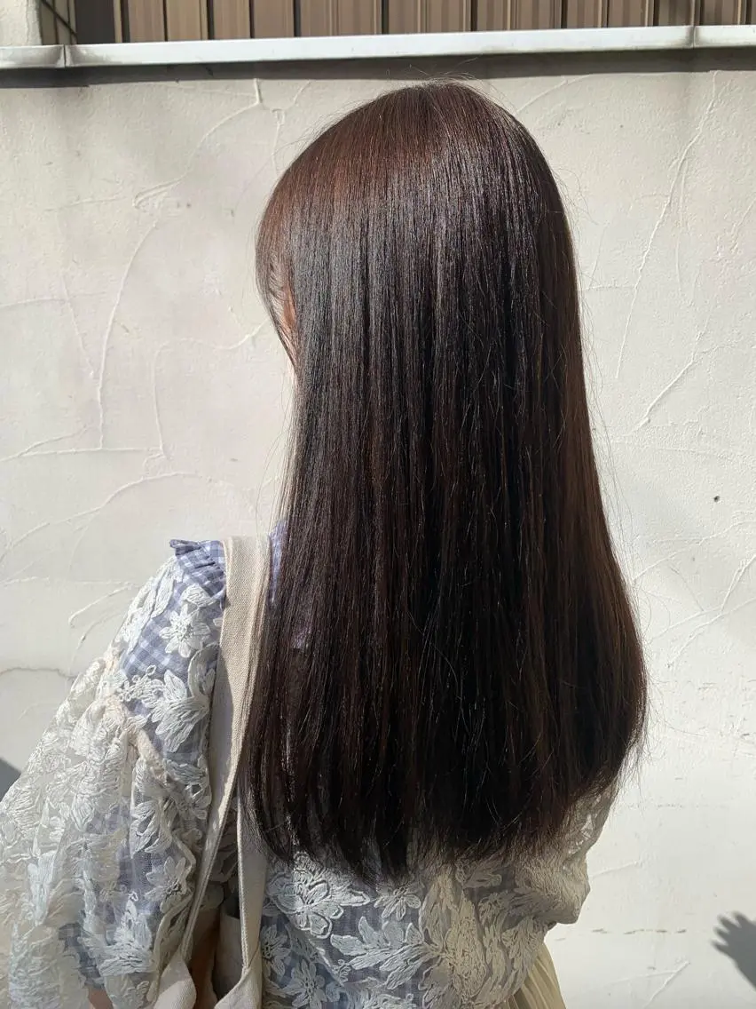 ロング カラー ヘアアレンジ ヘッドスパ ミドウチ アヤカのヘアスタイル