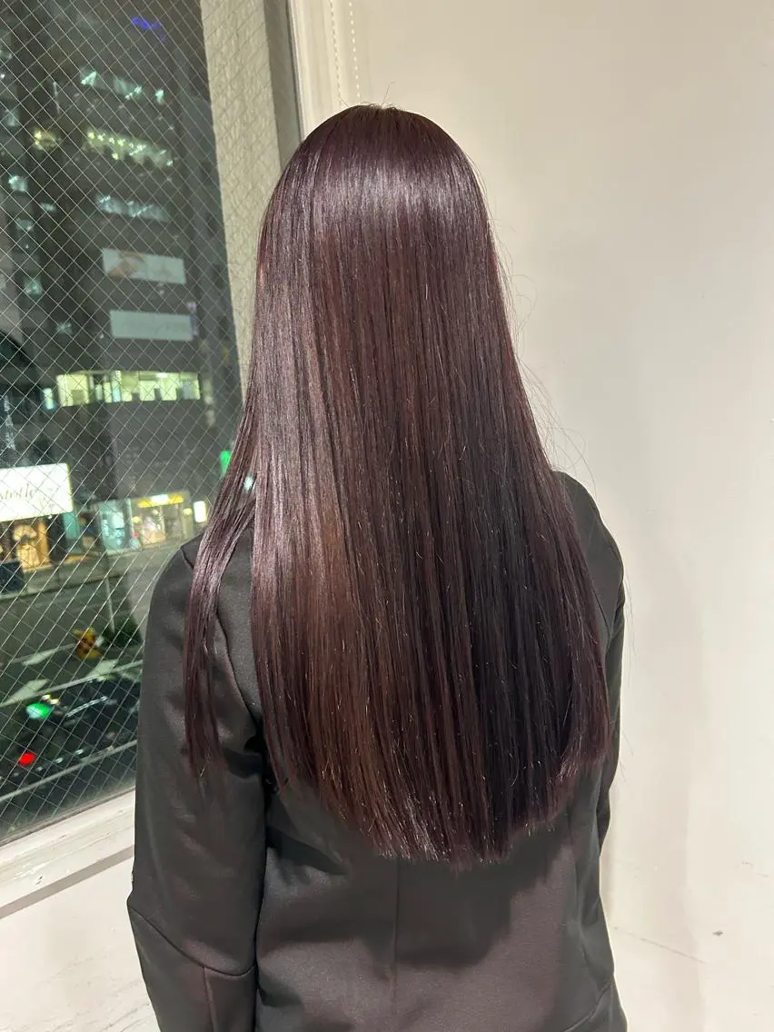 ロング カラー ブリーチなし💗 艶カラー 翔太郎のヘアスタイル