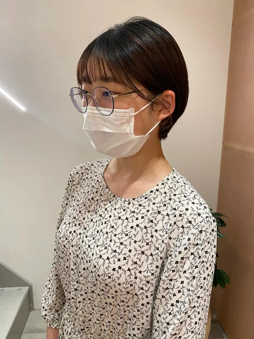 ショート BLOCK hair makeのヘアスタイル