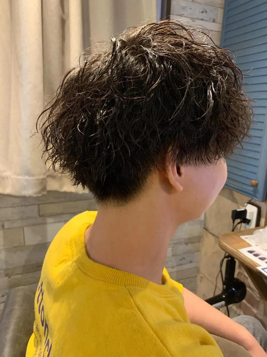 パーマ メンズ カット ヘアカラー トリートメント repose日本橋 室町のヘアスタイル