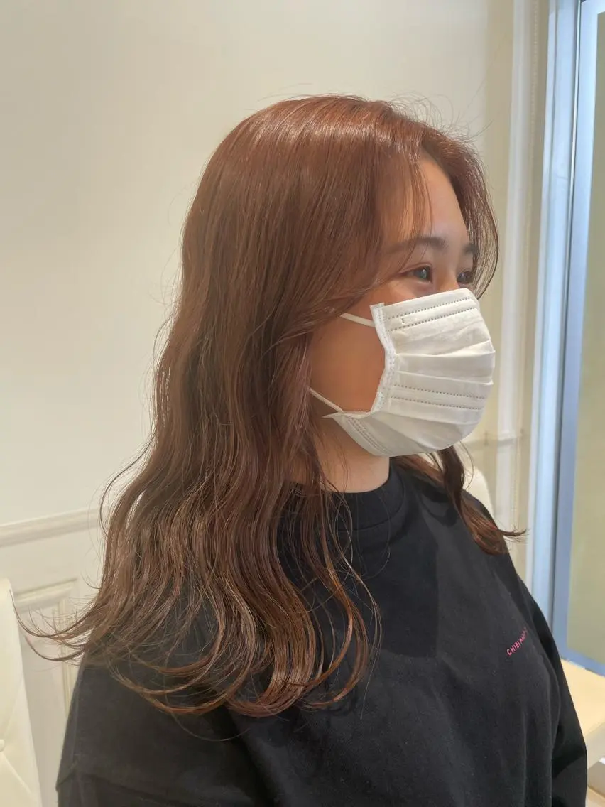 ミディアム 暖色🎀ゆるふわ☁️ MOERI 🍒のヘアスタイル