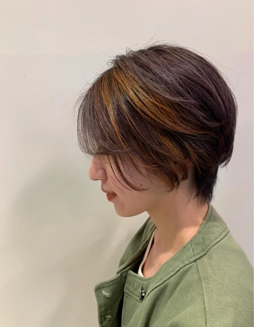 ショート カラー デザインカラー トリートメント 溝口 和弘のヘアスタイル