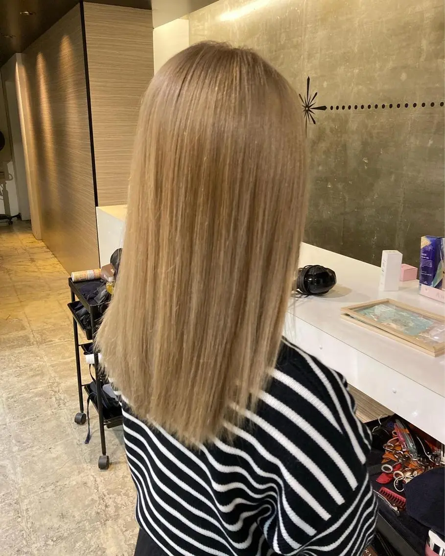 セミロング ヘアカラー トリートメント 奥野 貴哉のヘアスタイル