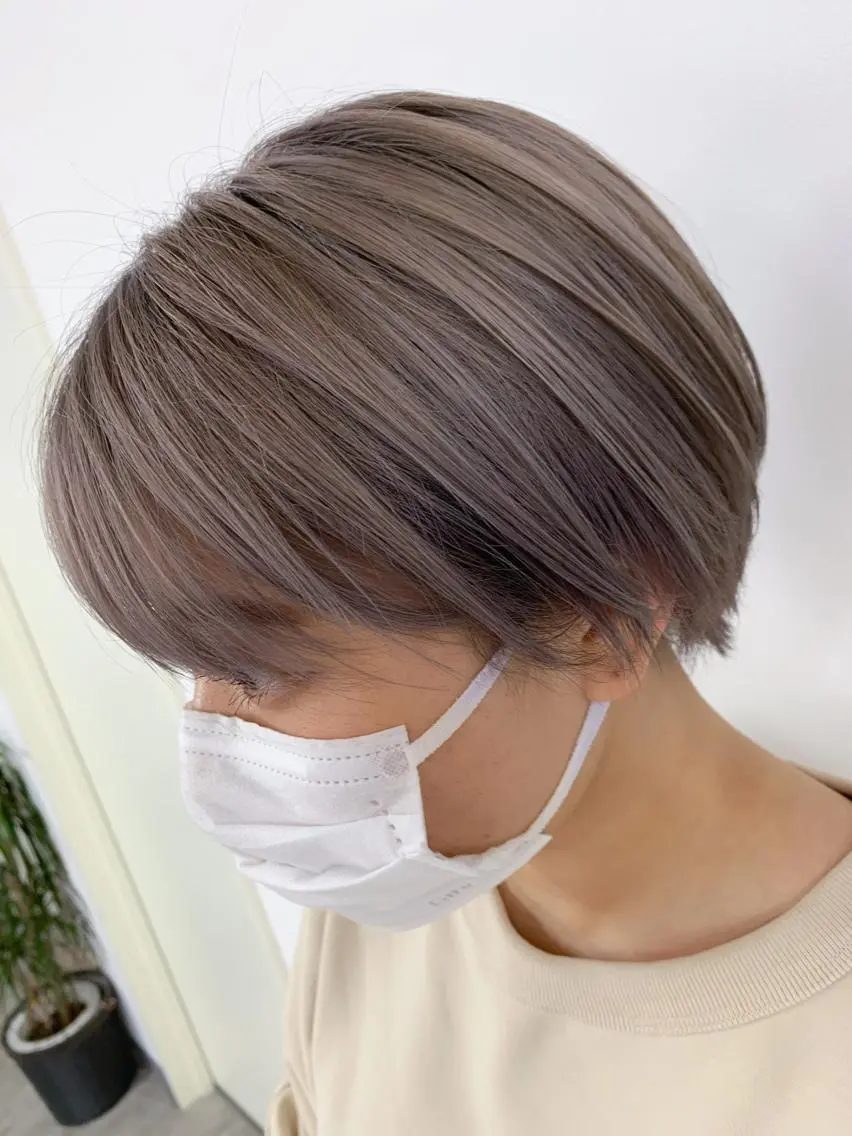 ショート ヘアカラー トリートメント 🥇近藤 恭輔🥇 Recharme新保のヘアスタイル