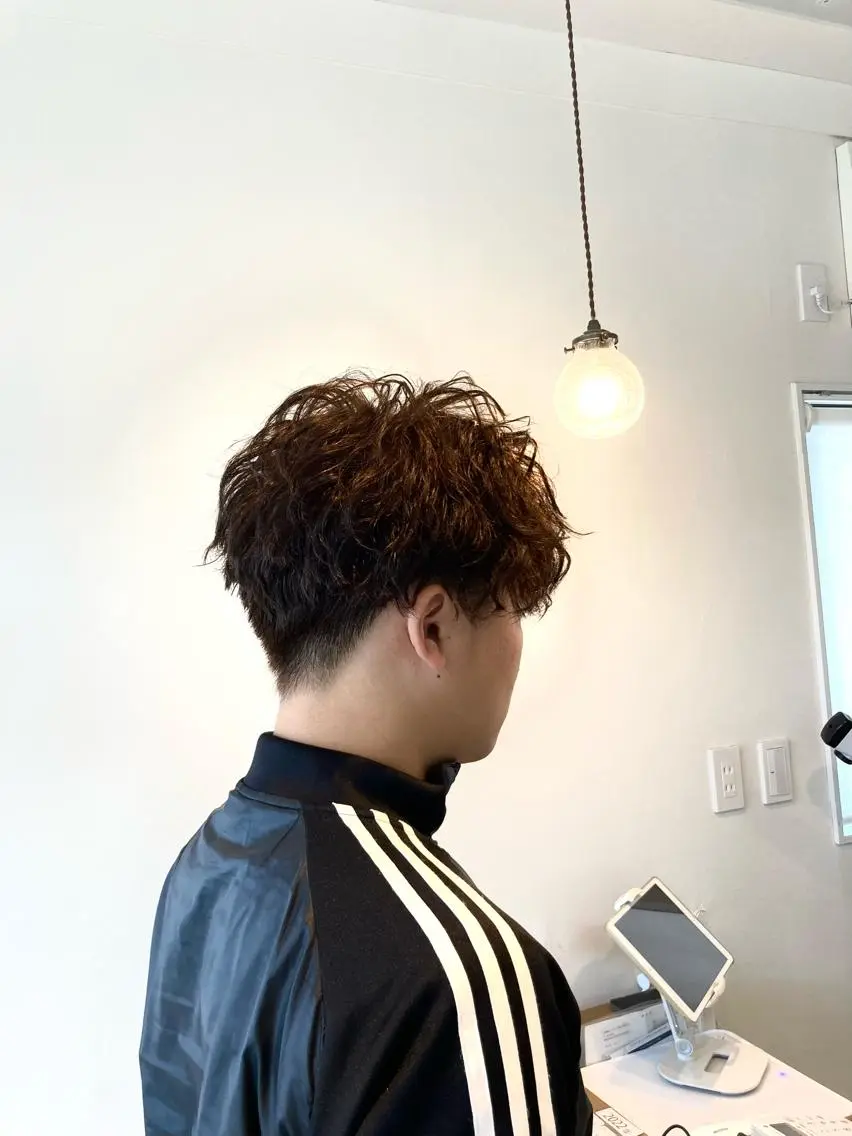 パーマ 丹下 鐘太郎のヘアスタイル