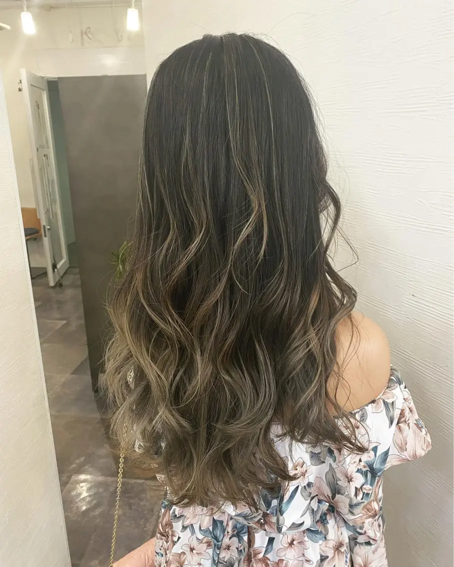 ロング カラー パーマ ヘアアレンジ ヘアカラー 🐠店長 二田直人🐠のヘアスタイル