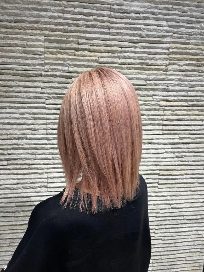 ミディアム カラー ピンクカラー カット ヘアカラー マンツーマン美容師 🫧久保友華菜🫧のその他イメージ