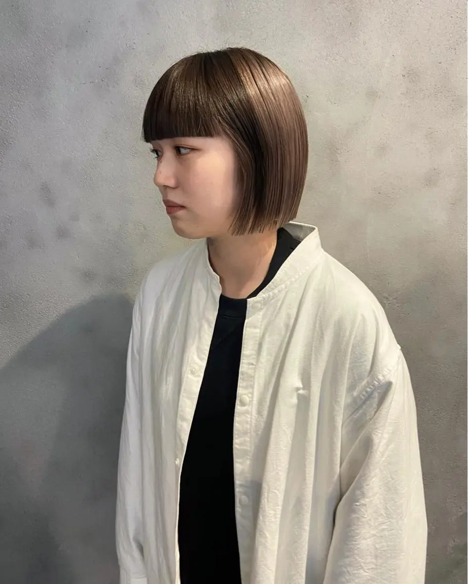 ショート カラー 茉樹@pullnoc /新宿/ボブ/モードのヘアスタイル