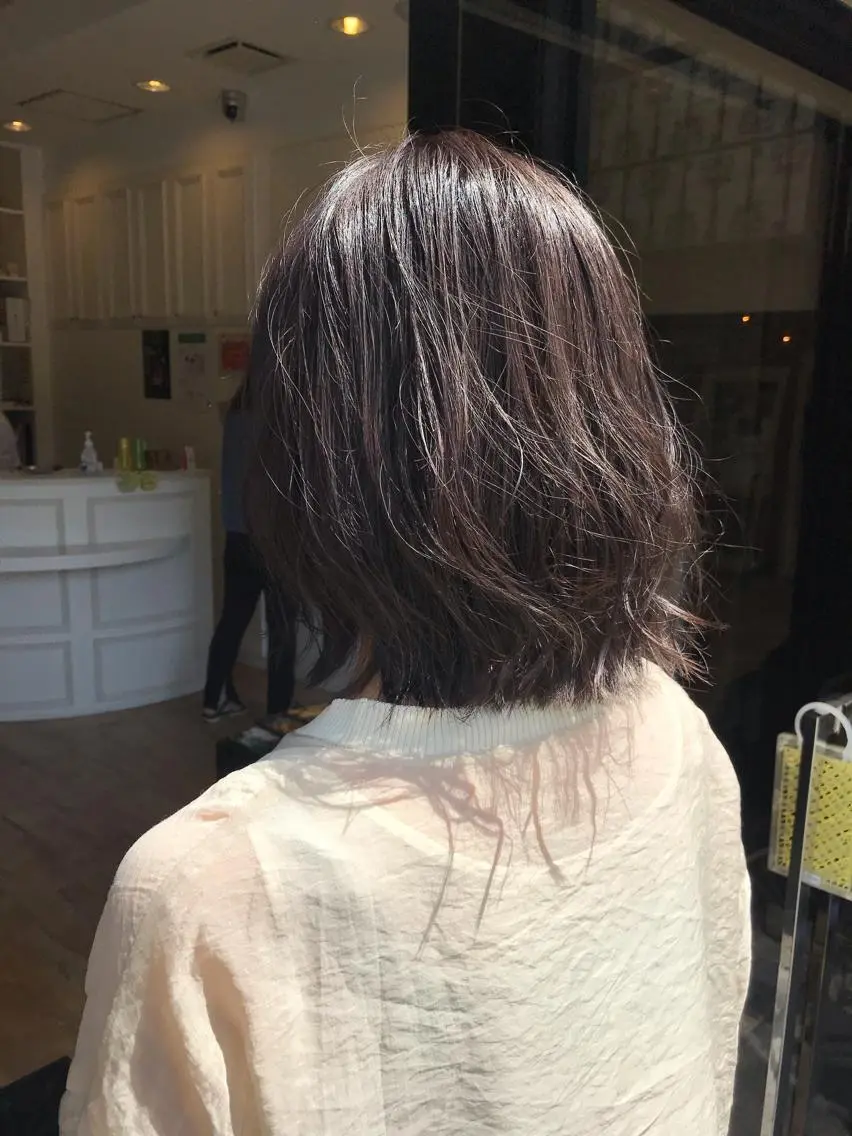 ミディアム カラー アディクシーカラー グレージュ ラベンダーカラー ラベンダーグレージュ ラベンダーグレー 大人女性のお悩み解決 髪質改善/マツムラのヘアスタイル