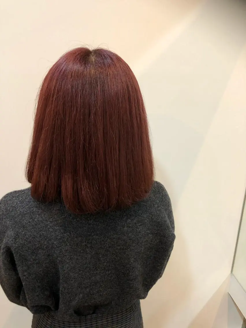 カラー ピンクカラー バイオレットカラー 谷口尋哉 六本松のヘアスタイル