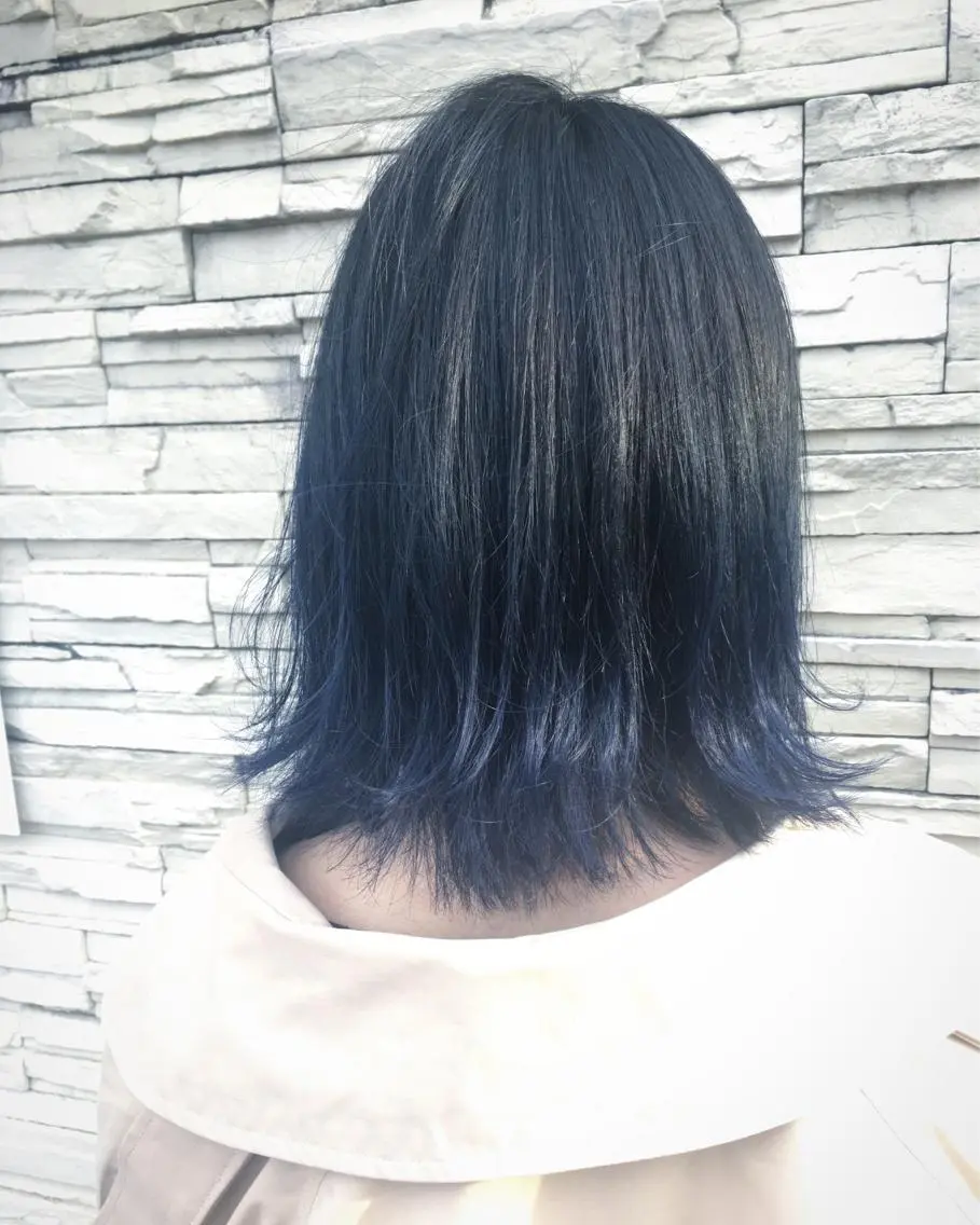 ミディアム カット ヘアカラー トリートメント ナチュラルスタイル/ 透明感カラー/比嘉のヘアスタイル