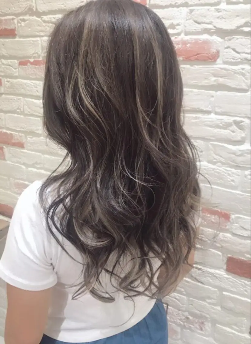 セミロング カラー ヘアカラー チダアキフミ Ash大森のヘアスタイル