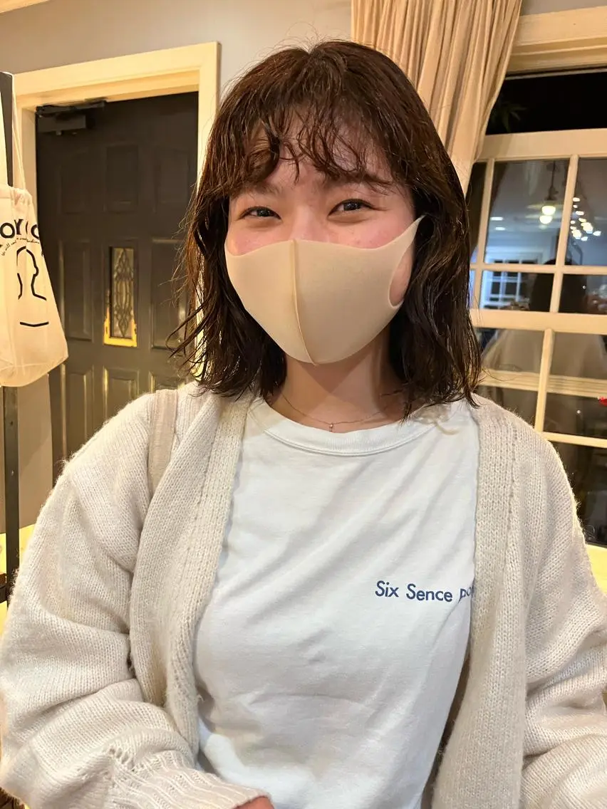 ミディアム パーマ カット パーマ eri kinjoのヘアスタイル