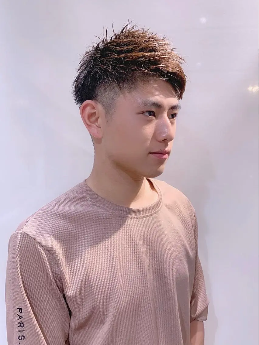 ショート カラー パーマ ヘアアレンジ メンズ 柔らか垢抜けｶﾗｰと ｶｯﾄ🫧ASUKAのヘアスタイル