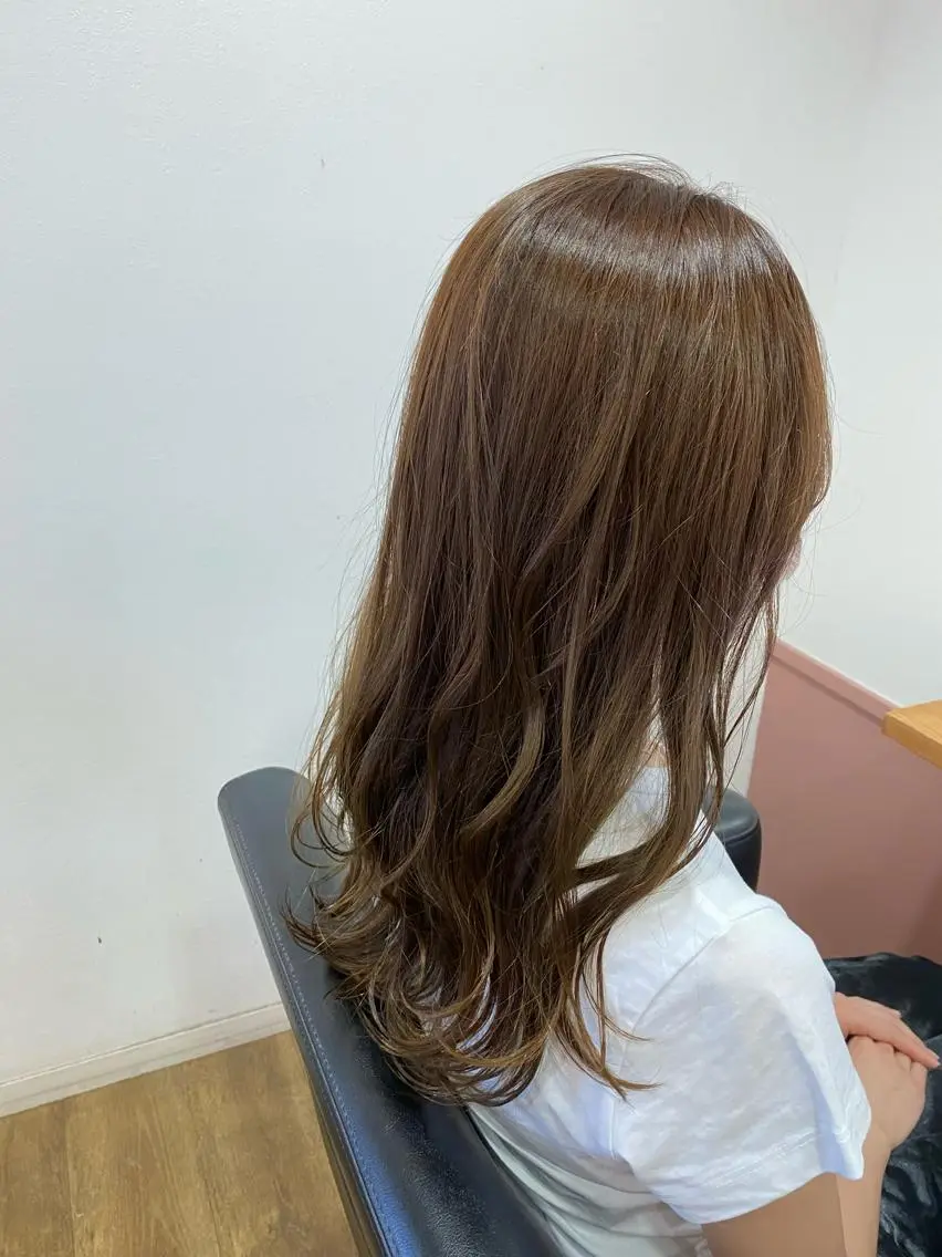ロング カラー アッシュ ベージュカラー Ayano_ Jill francのヘアスタイル