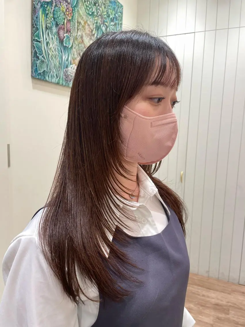 ロング カット レイヤー／大宮／韓国 🤍AYA🤍のヘアスタイル
