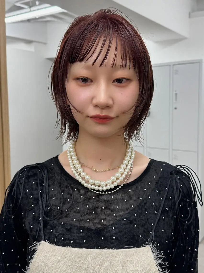ショート カラー 髪質改善 縮毛矯正 カット ヘアカラー トリートメント ヘッドスパ newi fhami 吉祥寺のヘアスタイル