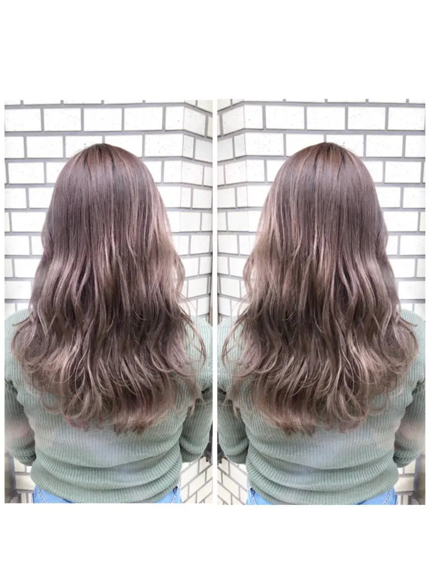 セミロング カラー ベージュカラー ピンクカラー ピンクベージュ ヘアカラー トリートメント ブリーチ/髪質改善 🍀MASAKiのヘアスタイル