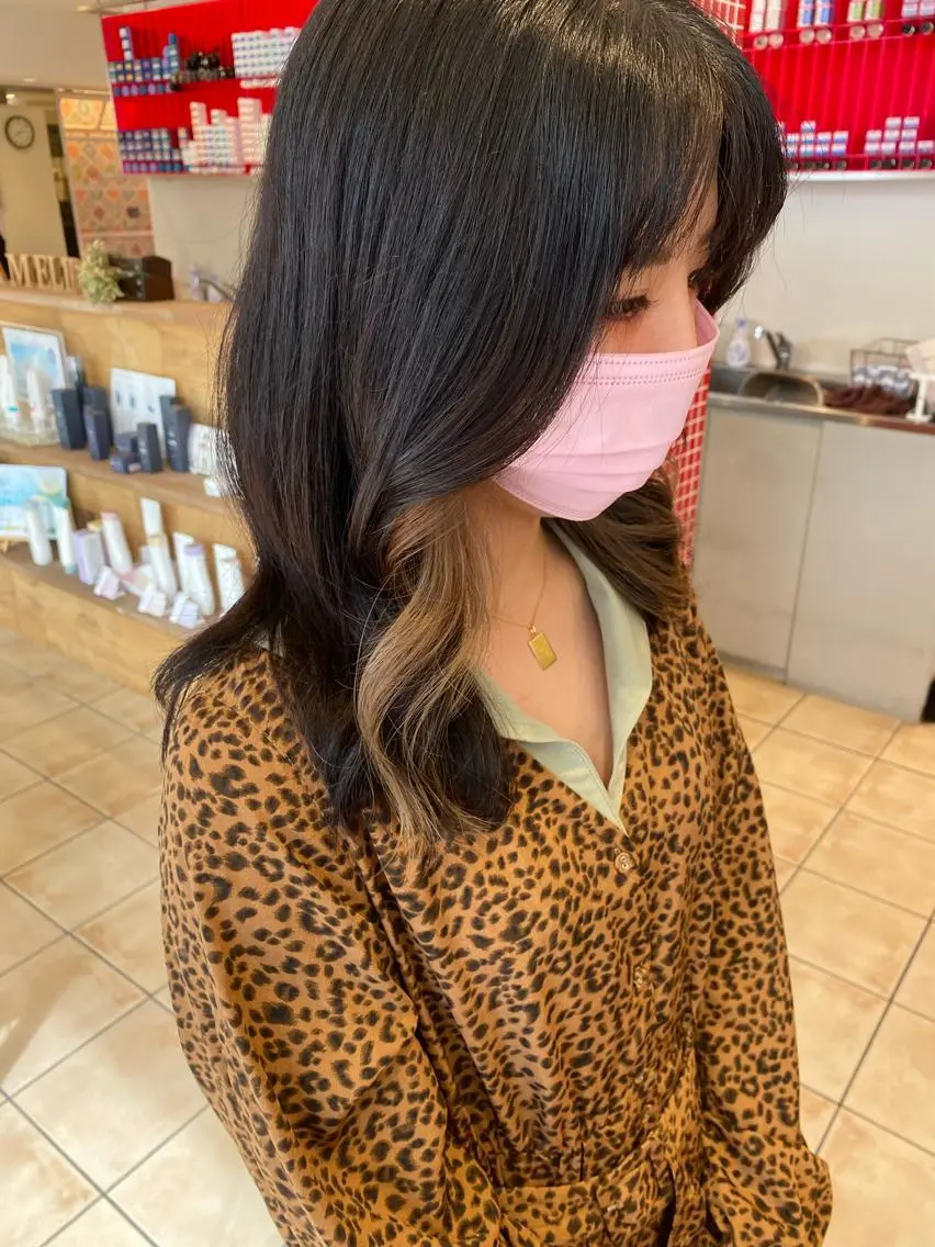 ミディアム カラー ブリーチ ブロンド ヘアカラー さこだ　しょうた 【副店長】のヘアスタイル