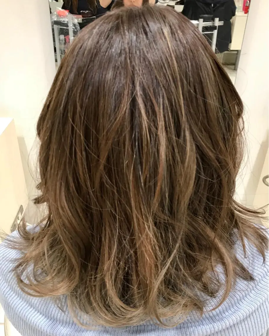 ミディアム カラー ハイライトカラー ハイライト ケンジアネッタ Men'sのヘアスタイル