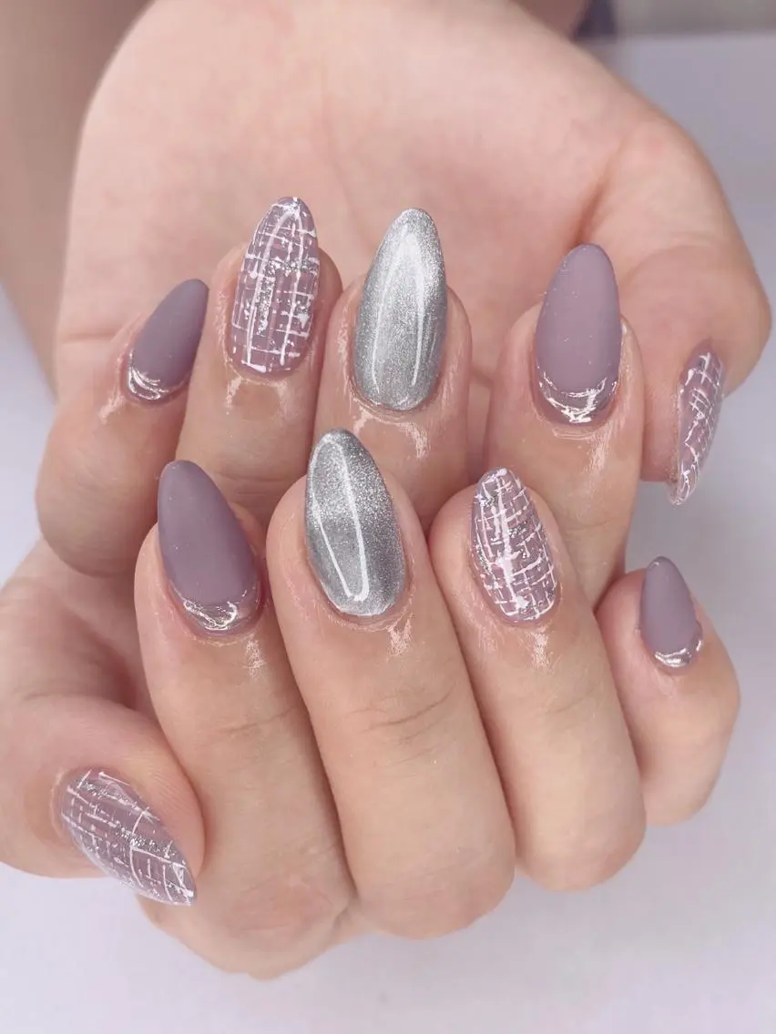 ネイル アートネイル マグネットネイル マットネイル ミラーネイル ツイードネイル Ｎail Ｓalon ertiのネイルデザイン
